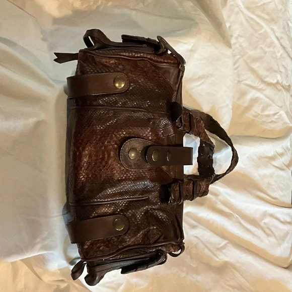 Brown Chloe Python bag - Picture 8 of 9